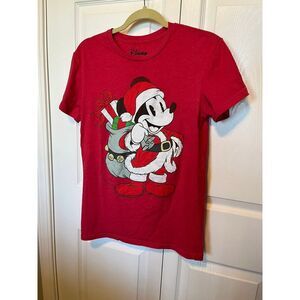DISNEY‎ CHRISTMAS MICKEY MOUSE ladies small (S) shirt.